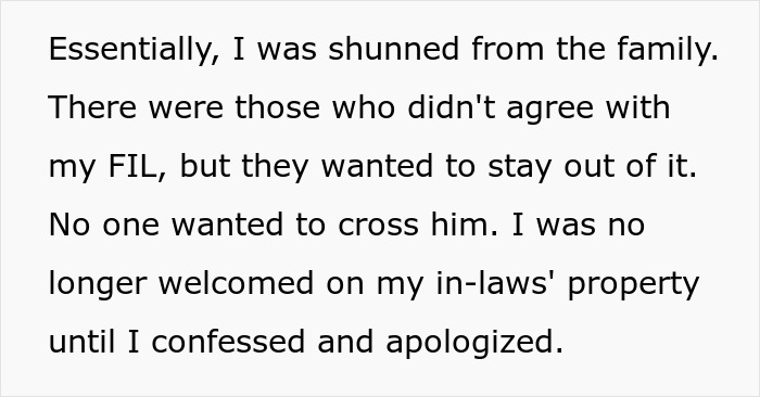 Text excerpt describing FIL pointing at son-in-law over missing iPad and the wife&rsquo;s silence causing family tension.