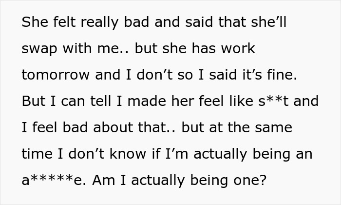 Alt text: Dad wonders if he&rsquo;s a jerk for not wanting to join wife&rsquo;s work trip with the kids, feeling conflicted and guilty.