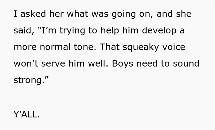 Grandma One Mistake Away From No Contact After She Tries &ldquo;Retraining&rdquo; 3YO To Be More Boyish