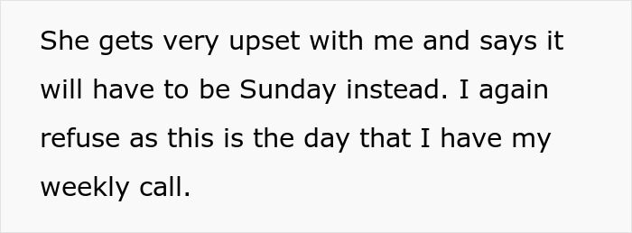 Text discussing conflict over scheduling a weekly call amid plans for a steamy weekend involving a toxic roomie eviction. Text discussing conflict over scheduling a weekly call amid plans for a steamy weekend involving a toxic roomie eviction.