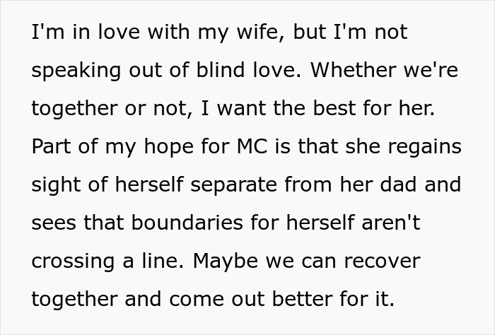 Text excerpt showing personal thoughts about family boundaries and relationship recovery amid accusations over missing iPad.