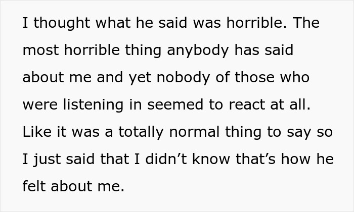 Alt text: Text expressing shock over a man admitting he found his wife repulsive on their first date.