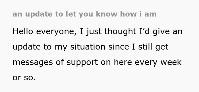 Text update sharing a personal situation about a husband getting jealous over a girl he led on at their wedding.