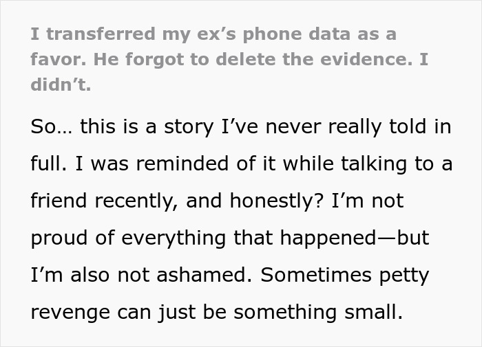 Woman transfers ex’s phone data and discovers clear cheating evidence left on the device during data transfer. Woman transfers ex’s phone data and discovers clear cheating evidence left on the device during data transfer.