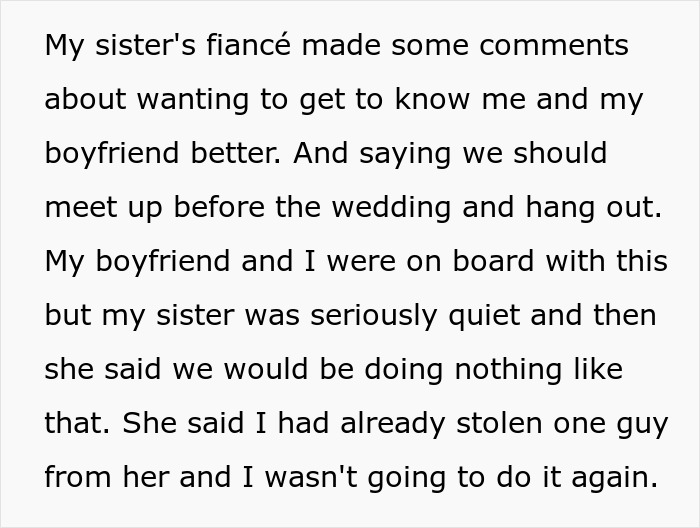 Woman storms out of sister’s engagement dinner after being accused of stealing her ex-fiancé, causing family tension. Woman storms out of sister’s engagement dinner after being accused of stealing her ex-fiancé, causing family tension.