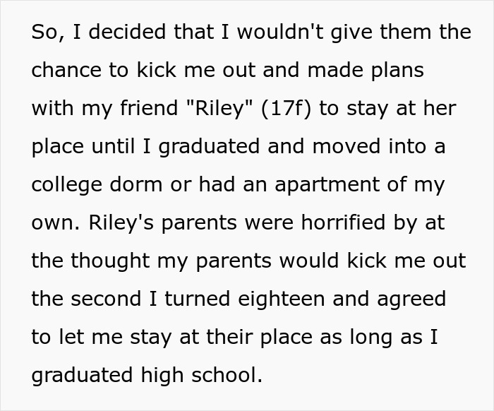 Parents Plan To Kick Out Their Teen After Her 18th Birthday, Freak Out When She Leaves By Herself Parents Plan To Kick Out Their Teen After Her 18th Birthday, Freak Out When She Leaves By Herself