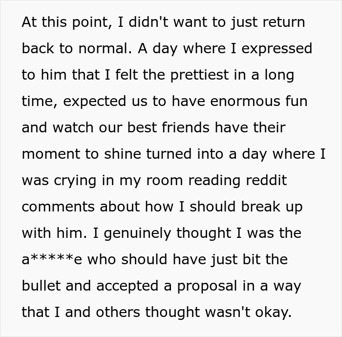 Person reflecting emotionally in a room, contemplating stopping boyfriend&rsquo;s proposal at their best friend&rsquo;s wedding.