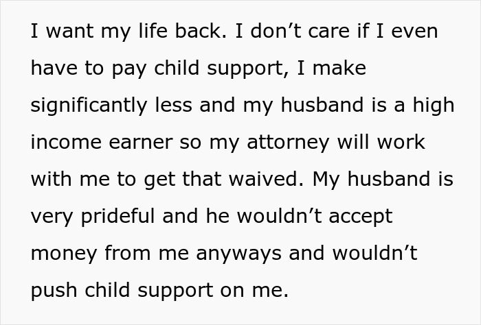 ALT text: Woman tired of cheating husband and unwanted child contemplates running away to reclaim her life and freedom.