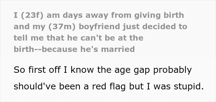 Woman finds out about boyfriend&rsquo;s secret wife just days before giving birth to his child in emotional revelation text screenshot.