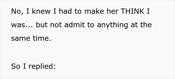 Text excerpt showing a freelancer's strategy to trick a client suspecting hacking into making a payment.