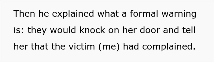 Text on screen discussing a formal warning about a complaint involving the babysitter dyeing girls&rsquo; hair pink.