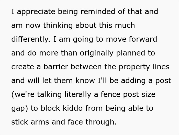 Text about creating a barrier to block neighbor’s kid from using fence as fast food window for dogs. Text about creating a barrier to block neighbor’s kid from using fence as fast food window for dogs.