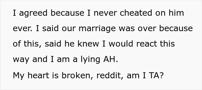 Woman upset after husband demands paternity test for their teen son, leading to end of 24-year marriage. Woman upset after husband demands paternity test for their teen son, leading to end of 24-year marriage.