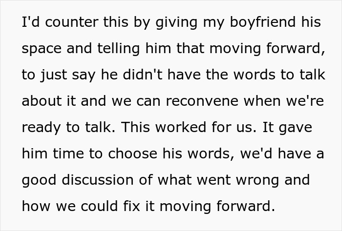Text excerpt discussing handling a situation about stopping a boyfriend&rsquo;s proposal and communication advice.