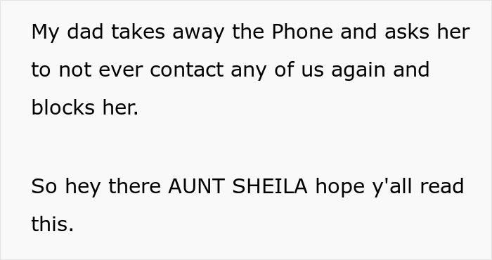 Text message conversation showing a dad taking away the phone after relatives demand cake, gifts, and full attention on girl’s birthday. Text message conversation showing a dad taking away the phone after relatives demand cake, gifts, and full attention on girl’s birthday.