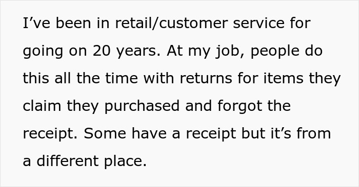 Text excerpt about retail customer service experience with return scams, highlighting con artist and Dunkin' Donuts customer loopholes. Text excerpt about retail customer service experience with return scams, highlighting con artist and Dunkin' Donuts customer loopholes.