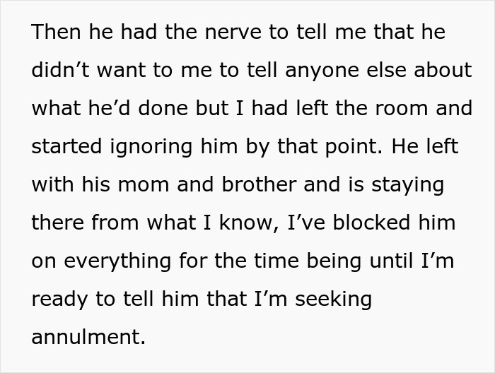 Text excerpt about a husband&rsquo;s jealousy and seeking annulment after leading on a girl for years at their wedding.