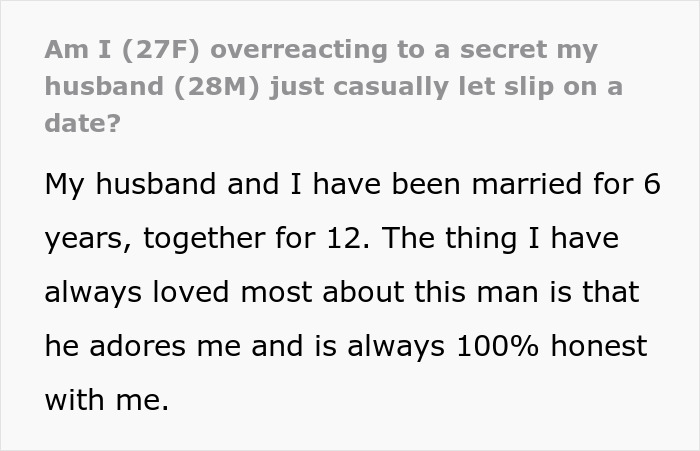 Woman&rsquo;s World Turned Upside Down After &ldquo;100% Honest&rdquo; Hubby Accidentally Lets Slip His Epic Lie