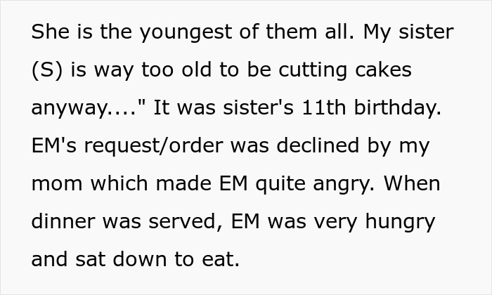 Girl’s 11th birthday celebration disrupted as visiting relatives demand cake, gifts, and full attention, causing tension. Girl’s 11th birthday celebration disrupted as visiting relatives demand cake, gifts, and full attention, causing tension.
