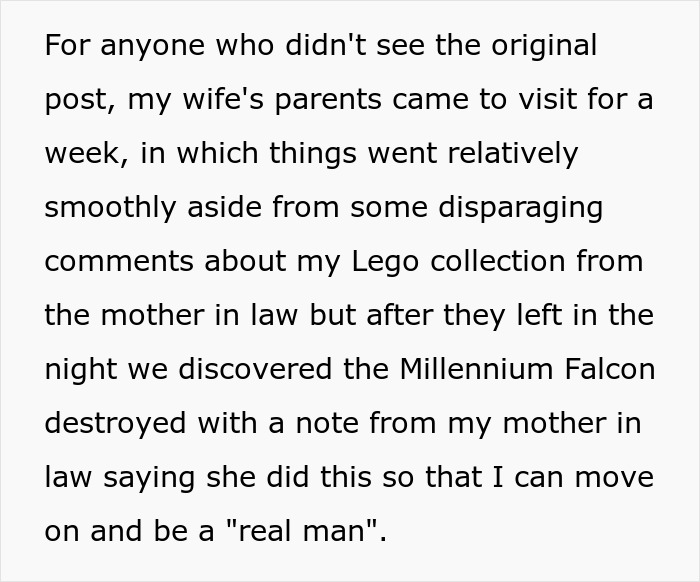 &ldquo;Be A Real Man&rdquo;: MIL Wrecks Man&rsquo;s Lego Set To Prove A Point, Gets Herself Banned From The Home