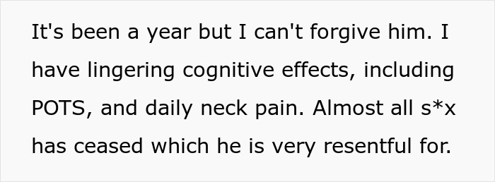 Wife scared and bruised in ER, emotionally checked out while husband is busy with TikTok and takeout.