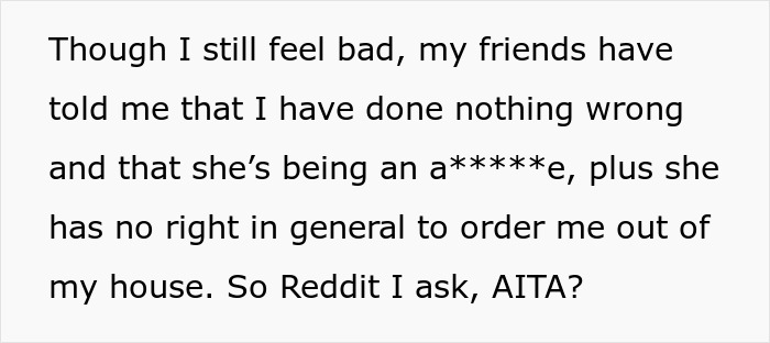 Text post asking if user is wrong after girlfriend tries to evict toxic roomie during plans for a steamy weekend. Text post asking if user is wrong after girlfriend tries to evict toxic roomie during plans for a steamy weekend.