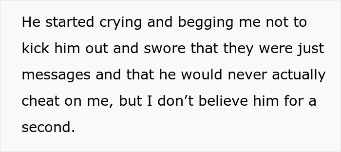 Alt text: A person describes feelings of distrust and heartbreak related to jealousy and past deception in a troubled marriage.