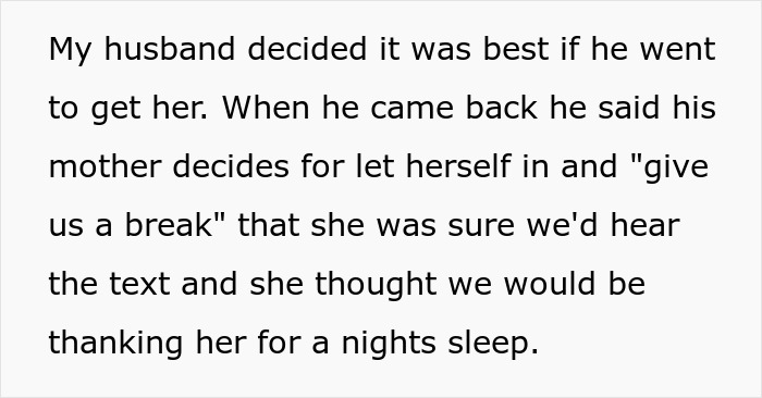 Mother-in-law steals baby in the middle of the night, claiming it as a gift, causing mom to nearly call 911. Mother-in-law steals baby in the middle of the night, claiming it as a gift, causing mom to nearly call 911.