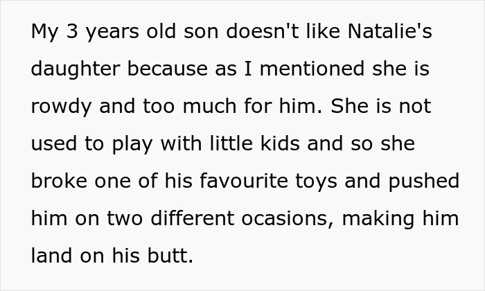 Alt text: Concern about treating brother's girlfriend's kids differently from my own due to behavior and safety issues.