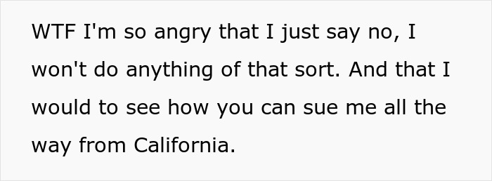 Text message expressing anger about refusing demands from visiting relatives on girl’s 11th birthday celebration. Text message expressing anger about refusing demands from visiting relatives on girl’s 11th birthday celebration.
