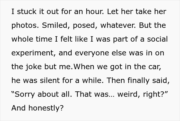 Text excerpt about feeling humiliated by my husband&rsquo;s childhood best friend after a strange favor request.