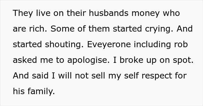 Alt text: Woman confronts MIL, calling her a gold digger and criticizing her role as a housewife in a heated family dispute.