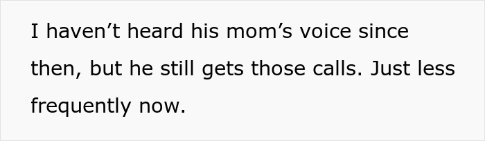 Alt text: Text showing a son still receiving calls from his helicopter mom who demands him to come home, leaving him mortified.