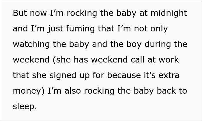 Alt text: Dad wondering if he&rsquo;s a jerk for not joining wife&rsquo;s work trip while caring for kids and managing midnight baby duties