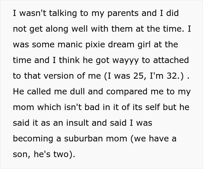 Text excerpt about a man undermining wife&rsquo;s job and becoming defensive when she doesn&rsquo;t laugh along.