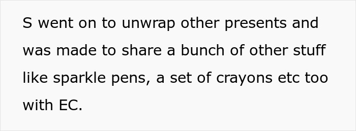 Text excerpt from an article about a girl’s 11th birthday turning sour as visiting relatives demand cake, gifts, and full attention. Text excerpt from an article about a girl’s 11th birthday turning sour as visiting relatives demand cake, gifts, and full attention.