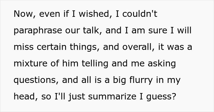 Text excerpt about a woman's husband leaving her after being hit on for the first time in his life.