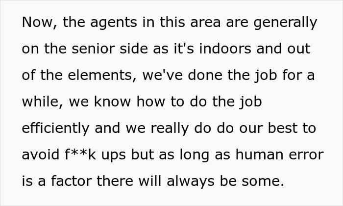 Airport employees standing united indoors, discussing their work conditions and loss of chairs due to manager&rsquo;s actions.