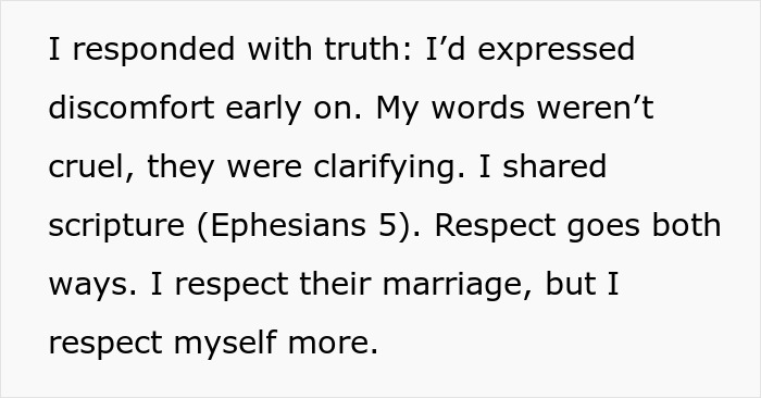 Text excerpt showing a woman sharing her discomfort and respect regarding wearing a wig at her brother's wedding. Text excerpt showing a woman sharing her discomfort and respect regarding wearing a wig at her brother's wedding.