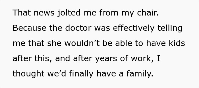 Man walks out after wife&rsquo;s cancer diagnosis means no biological kids, facing family and emotional struggles.