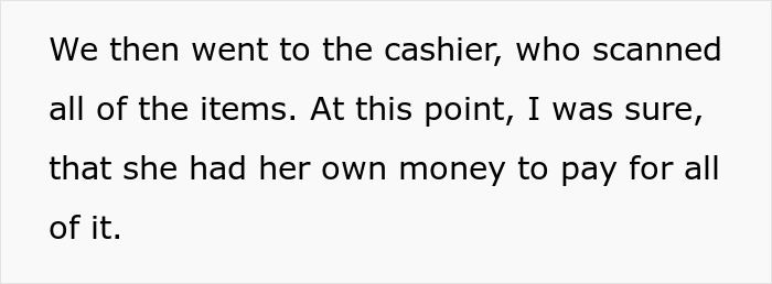 Woman at store cashier counter shocked after nearly getting scammed during checkout transaction. Woman at store cashier counter shocked after nearly getting scammed during checkout transaction.