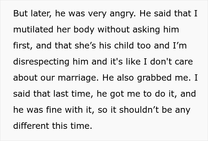 Angry dad upset after wife takes daughter to get her ears pierced without his consent. Angry dad upset after wife takes daughter to get her ears pierced without his consent.