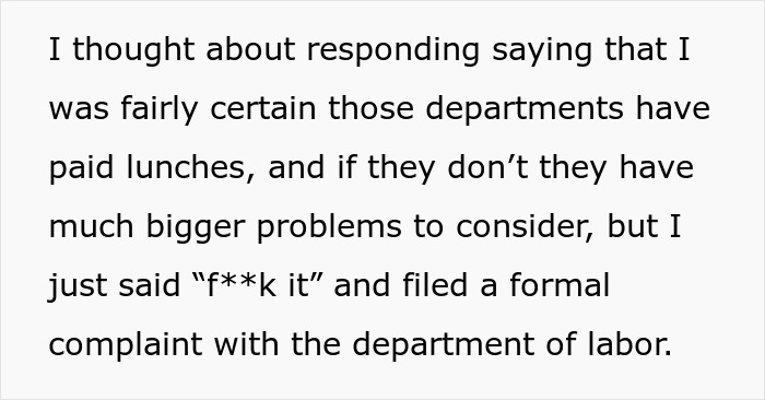 Woman Reports Boss For Taking Away Chairs Among Other Things, Watches Him Sweat