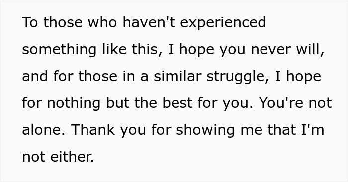 Text expressing empathy for those experiencing hardship, highlighting FIL points finger and wife&rsquo;s silence over missing iPad.