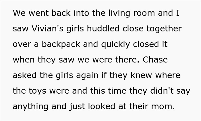 Text showing a tense moment as someone demands to check their brother’s girlfriend’s bags before leaving the house. Text showing a tense moment as someone demands to check their brother’s girlfriend’s bags before leaving the house.