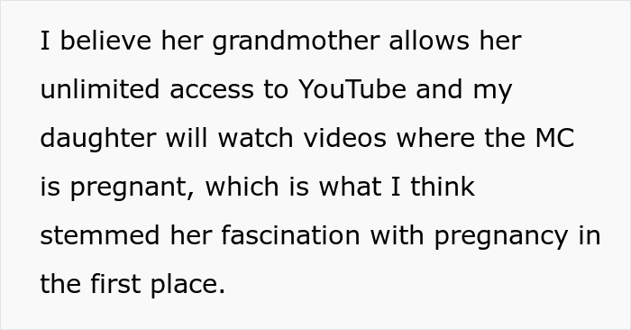 Alt text: Mom furious over MIL&rsquo;s weird gift to her pregnancy-obsessed 6-year-old, causing tension over grandmother&rsquo;s influence.