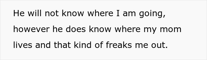 Text excerpt about a woman fearing her jobless partner&rsquo;s anger and toxic spending habits as she plans a quiet exit.