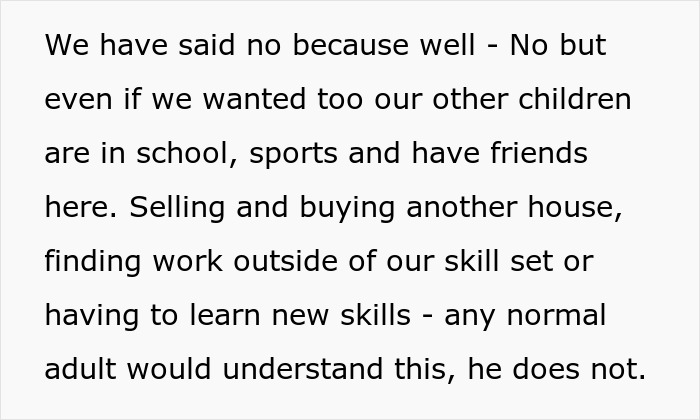 Text about family challenges and decisions, highlighting struggles related to a teen son and girlfriend pregnant on purpose.