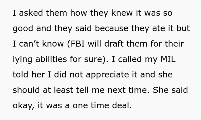 Text about a mom refusing to leave kids with MIL after she keeps feeding them fast food, expressing frustration.