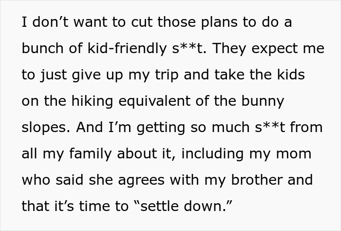 Guy Refuses To Change Travel Plans To Accommodate Brother’s Kids, Family Drama Ensues Guy Refuses To Change Travel Plans To Accommodate Brother’s Kids, Family Drama Ensues